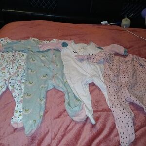 Gerber Baby Girls Adorable Footies Set -